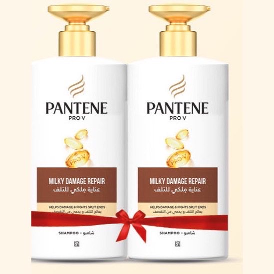 Lot de 2 shampoings Pantene Milky Damage Repair 2×500 ml à 59,90 DH chez BIM