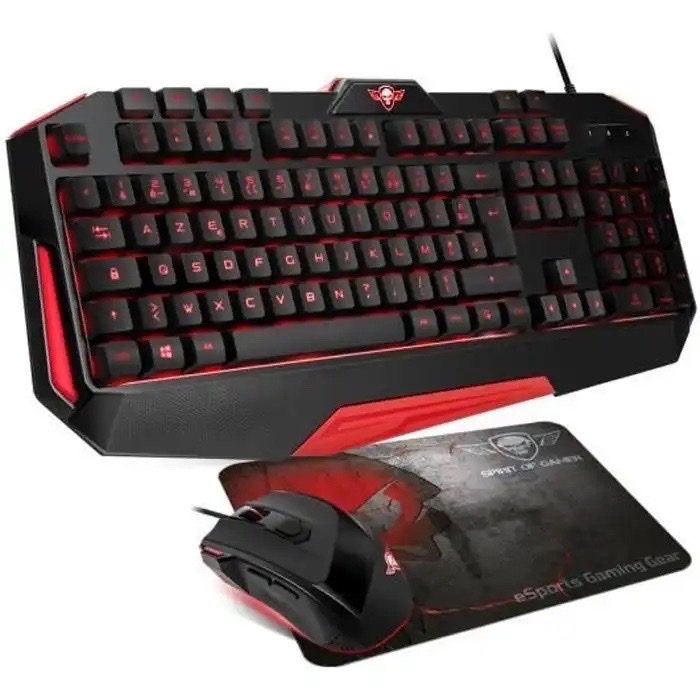 Pack gaming Spirit Of Gamer PRO-MK3 clavier, souris et tapis à 339 DH au lieu de 999 DH chez Marjane Mall