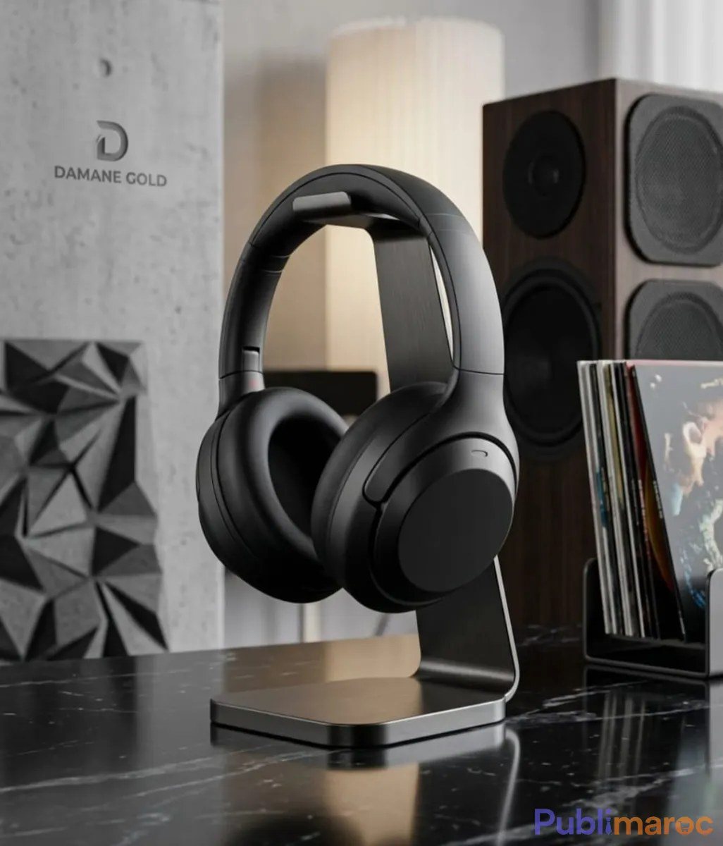 كاسك بلوتوث أصلي Damane Gold DM100 جديد بالكرطونة وصوت واعر بزاف — Photo 2