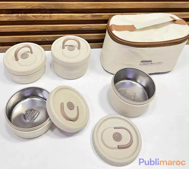 Lunch Box Isotherme en Inox - مجموعة علب الغداء الحرارية — Photo 3